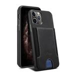 For iPhone 11 Pro H10 TPU + PU Leather Anti-fall Protective Case with Card Slot(Black)