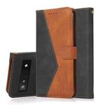 For Google Pixel 6a Dual-color Stitching Leather Phone Case(Black Brown)