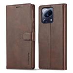 For Xiaomi 13 Lite LC.IMEEKE Calf Texture Horizontal Flip Leather Case(Brown)