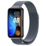 For Huawei Band 8 Milanese Metal Watch Band(Space Grey)