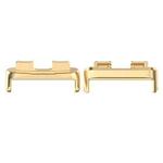 For Huawei Band 8 1 Pair Stainless steel Metal Watch Band Connector(Gold)