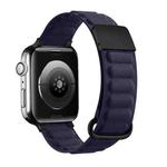 Magnetic Reverse Buckle Watch Band For Apple Watch Series 8&7 41mm / SE 2&6&SE&5&4 40mm / 3&2&1 38mm(Indigo Blue)