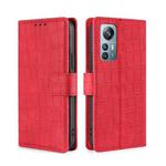 For Blackview A85 Skin Feel Crocodile Magnetic Clasp Leather Phone Case(Red)