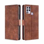 For Infinix Hot 11 Russian Skin Feel Crocodile Magnetic Clasp Leather Phone Case(Brown)