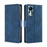 For Infinix Hot 11s NFC Skin Feel Crocodile Magnetic Clasp Leather Phone Case(Blue)