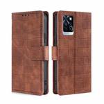 For Infinix Note 10 Pro Skin Feel Crocodile Magnetic Clasp Leather Phone Case(Brown)