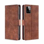 For Motorola Moto G Power 2023 Skin Feel Crocodile Magnetic Clasp Leather Phone Case(Brown)