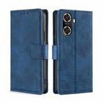 For Huawei Enjoy 60 Skin Feel Crocodile Magnetic Clasp Leather Phone Case(Blue)