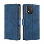 For Honor X5 4G Skin Feel Crocodile Magnetic Clasp Leather Phone Case(Blue)