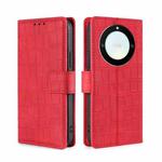 For Honor X40 Skin Feel Crocodile Magnetic Clasp Leather Phone Case(Red)