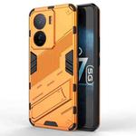For vivo iQOO Z7 5G Global Punk Armor 2 in 1 PC + TPU Shockproof Phone Case with Invisible Holder(Orange)