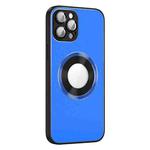 For iPhone 14 Pro AG Frosted Aluminum Alloy Magsafe Magnetic Phone Case with Lens Film(Sky Blue)