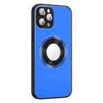 For iPhone 13 Pro AG Frosted Aluminum Alloy Magsafe Magnetic Phone Case with Lens Film(Sky Blue)