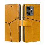 For Infinix Zero 20 Geometric Stitching Flip Leather Phone Case(Yellow)