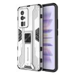 For Xiaomi Redmi K60 5G Supersonic PC + TPU Shock-proof Protective Phone Case with Holder(Silver)