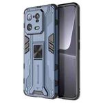 For Xiaomi 13 Pro 5G Supersonic PC + TPU Shock-proof Protective Phone Case with Holder(Blue)