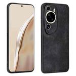For Huawei P60 Art AZNS 3D Embossed Skin Feel Phone Case(Black)