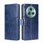 For Honor Magic5 Pro Geometric Stitching Flip Leather Phone Case(Blue)