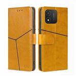 For Honor X5 4G Geometric Stitching Flip Leather Phone Case(Yellow)