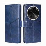 For OPPO Find X6 Pro 5G Geometric Stitching Flip Leather Phone Case(Blue)