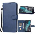 For Nokia C22 Leather Phone Case(Blue)