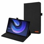 For Xiaomi Pad 6 / Pad 6 Pro Fabric Leather Tablet Case(Black)