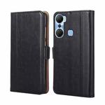 For Infinix Hot 12 Pro Ostrich Texture Flip Leather Phone Case(Black)