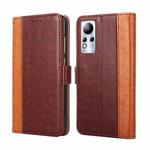 For Infinix Note 11 Ostrich Texture Flip Leather Phone Case(Brown)
