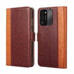 For Tecno Spark 8C Ostrich Texture Flip Leather Phone Case(Brown)