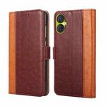 For Tecno Spark 9 Pro Ostrich Texture Flip Leather Phone Case(Brown)