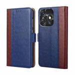 For Tecno Spark 10C Ostrich Texture Flip Leather Phone Case(Blue)