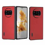 For Huawei Mate X3 Genuine Leather Luolai Series Phone Case(Red)