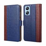For Blackview A52 Ostrich Texture Flip Leather Phone Case(Blue)
