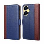 For Realme C55 Ostrich Texture Flip Leather Phone Case(Blue)
