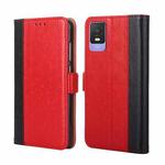 For TCL 403 Ostrich Texture Flip Leather Phone Case(Red)