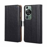 For Huawei P60 / P60 Pro Ostrich Texture Flip Leather Phone Case(Black)
