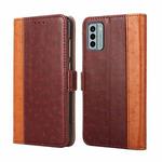 For Nokia G22 Ostrich Texture Flip Leather Phone Case(Brown)