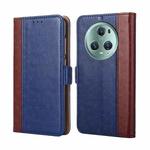 For Honor Magic5 Pro Ostrich Texture Flip Leather Phone Case(Blue)