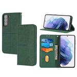 For Samsung Galaxy S23 5G Woven Texture Stitching Magnetic Leather Phone Case(Green)