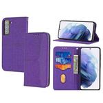 For Samsung Galaxy S23+ 5G Woven Texture Stitching Magnetic Leather Phone Case(Purple)
