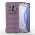 For vivo X90 Pro 5G Magic Shield TPU + Flannel Phone Case(Purple)