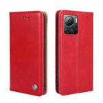 For Infinix Note 12 VIP Non-Magnetic Retro Texture Leather Phone Case(Red)