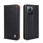 For Infinix Note 12 VIP Non-Magnetic Retro Texture Leather Phone Case(Black)