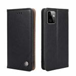 For Motorola Moto G Power 2023 Non-Magnetic Retro Texture Leather Phone Case(Black)