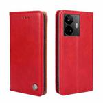 For Realme GT Neo5 Non-Magnetic Retro Texture Leather Phone Case(Red)