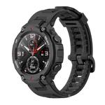 For Huami Amazfit T-Rex A1918 Tyrannosaurus Silicone Watch Band(Black)