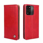 For Tecno Spark 8C Non-Magnetic Retro Texture Leather Phone Case(Red)