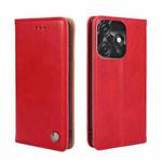 For Tecno Spark 10C Non-Magnetic Retro Texture Leather Phone Case(Red)