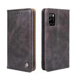 For Rakuten Big S Non-Magnetic Retro Texture Leather Phone Case(Grey)