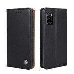 For Rakuten Big S Non-Magnetic Retro Texture Leather Phone Case(Black)